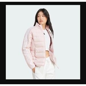NEW Adidas Jacket‎ WOMEN Size SMALL IX8926 LIGHT MISTY PASTEL PINK puffer COAT